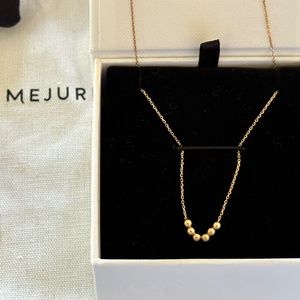 14K Solid Gold Mejuri Bold Spheres Necklace